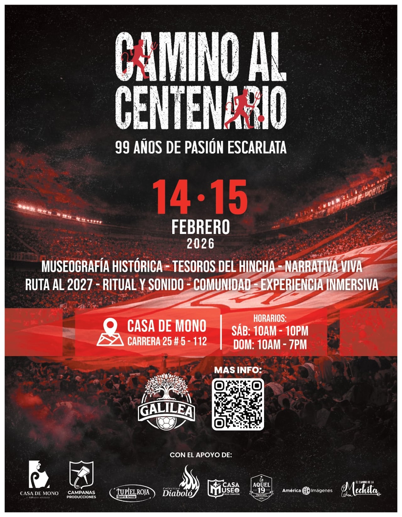 La Casa del Mono será el punto de encuentro para los hinchas que celebrarán los 99 años del América de Cali.