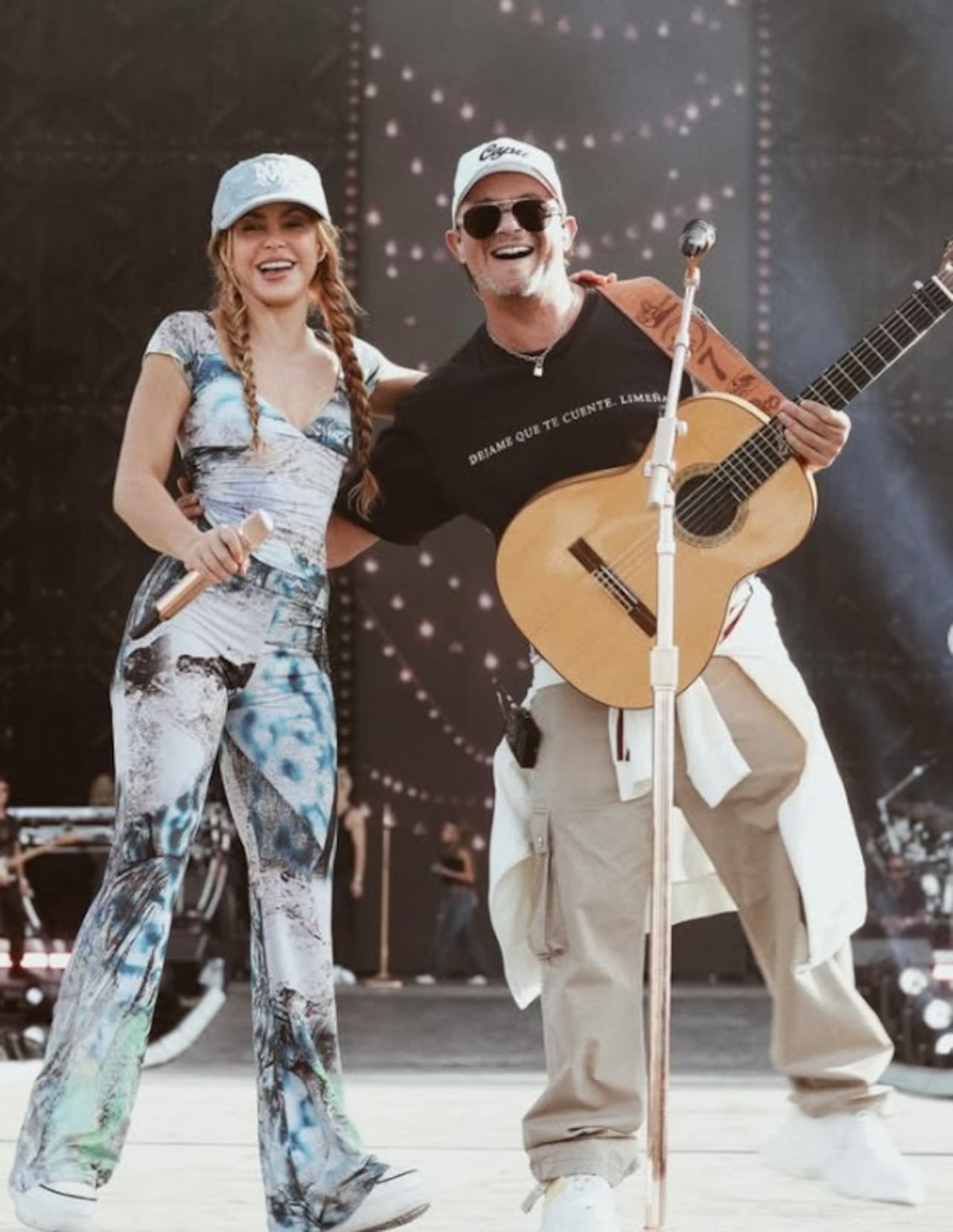 Shakira y Alejandro Sanz se reencontraron en dos conciertos en Madrid, España.