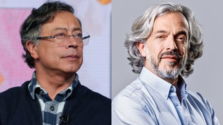 Gustavo Petro y Juan Daniel Oviedo.