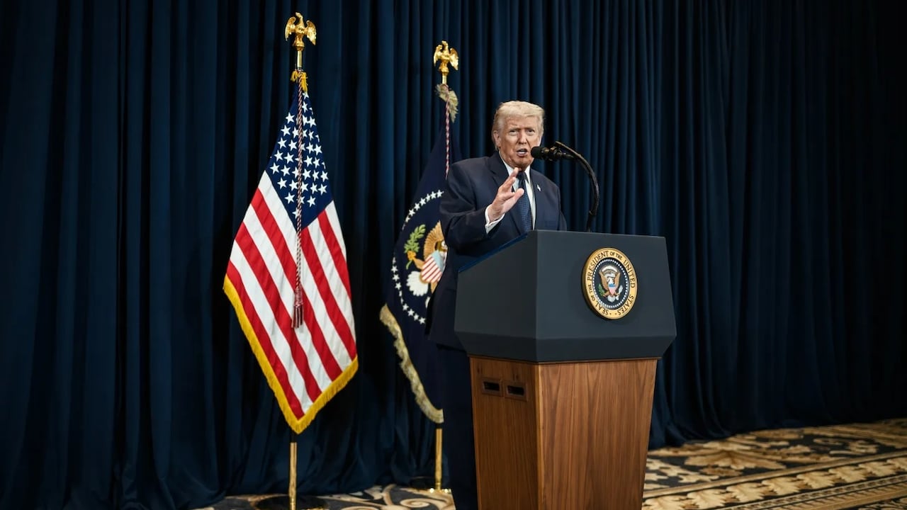 Donald Trump, presidente de los Estados Unidos.