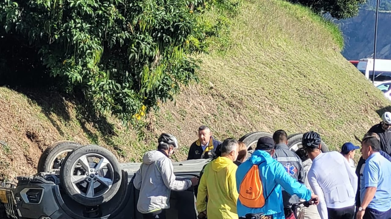 Accidente de tránsito en la carretera Zipaquirá - Cajicá