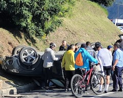 Accidente de tránsito en la carretera Zipaquirá - Cajicá