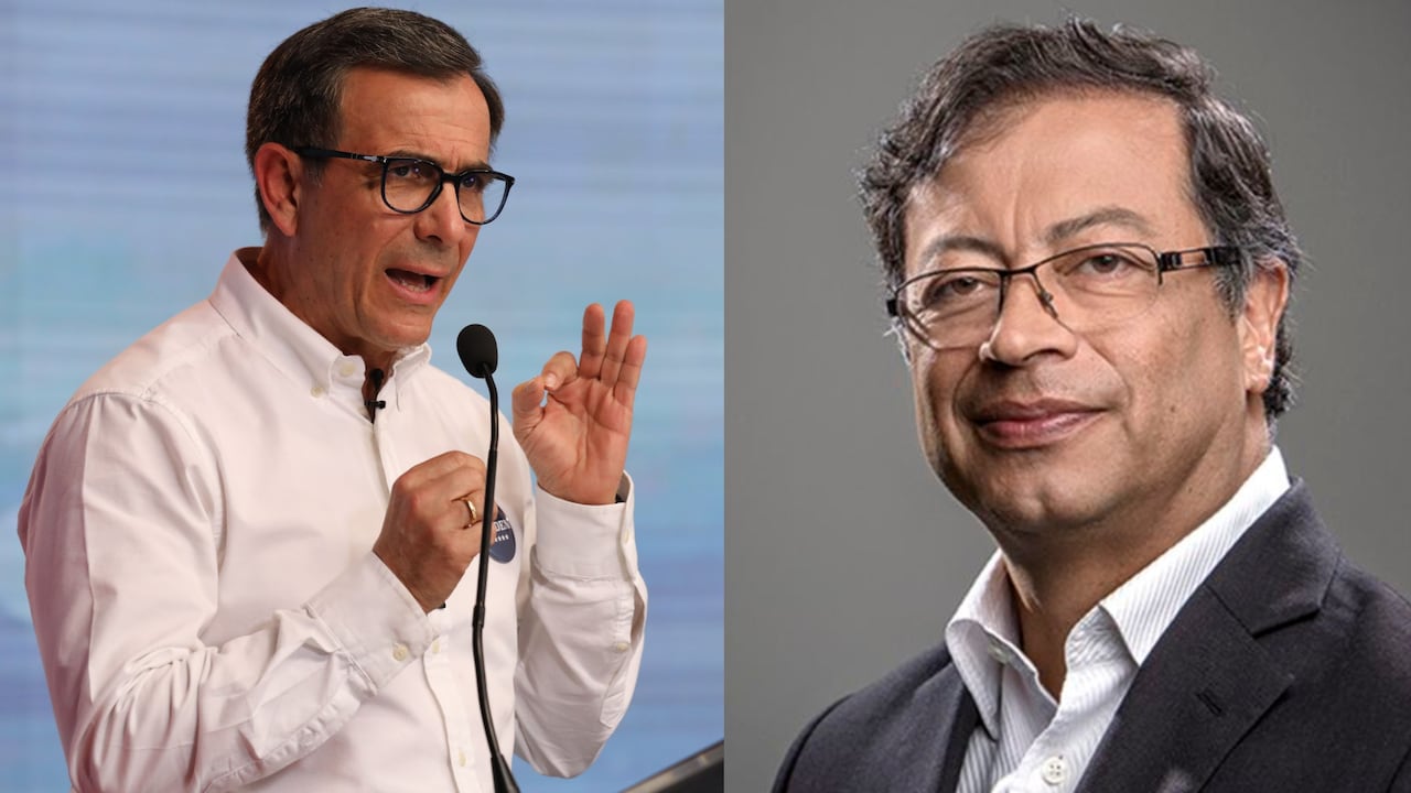 El general (r) Jorge Luis Vargas y el presidente Gustavo Petro.