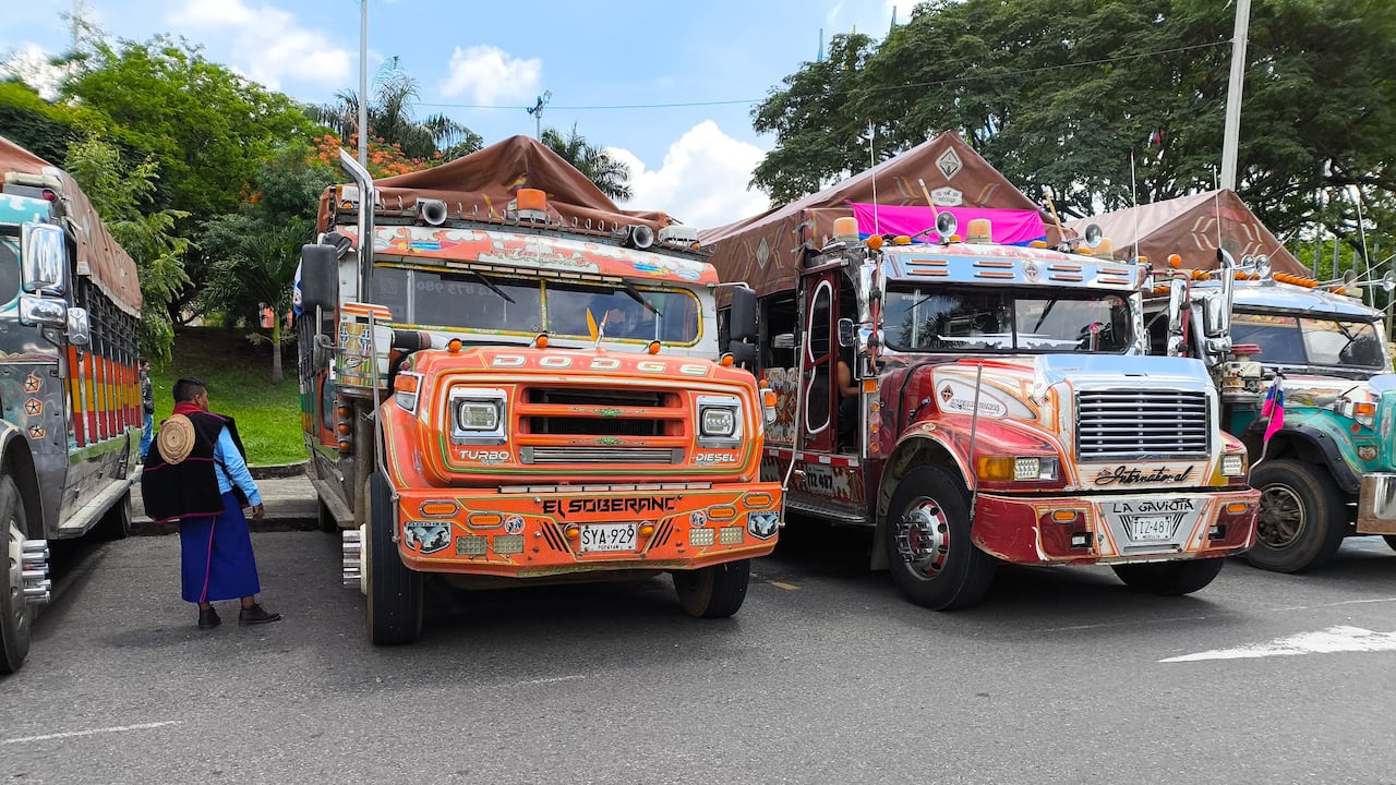 Presencia de la minga indígena en Cali este miércoles 11 de junio, para acompañar plantón en el que participaría el presidente Petro.