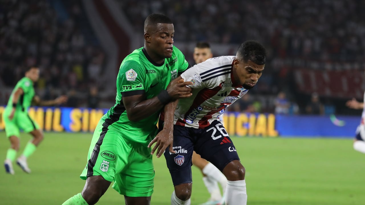 Atlético Nacional y Junior de Barranquilla, finalistas de la liga colombiana.