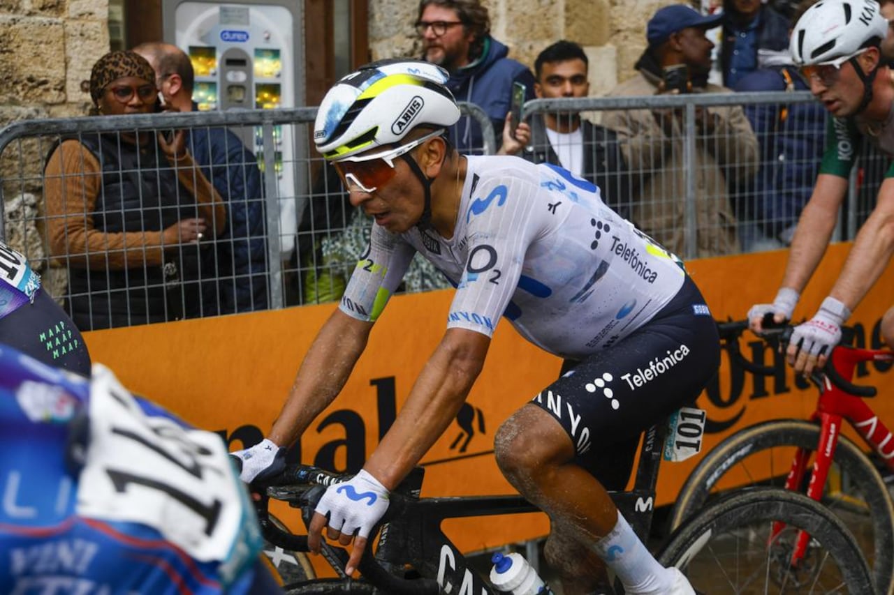 El colombiano Nairo Quintana durante la Tirreno-Adriático 2026.