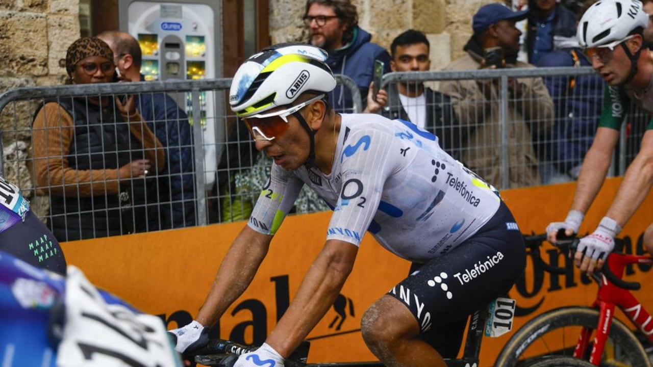 El colombiano Nairo Quintana durante la Tirreno-Adriático 2026.