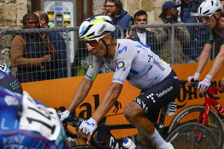 El colombiano Nairo Quintana durante la Tirreno-Adriático 2026.