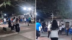 Videos en redes sociales evidenciaron el caos y la confusión entre asistentes que buscaban resguardarse en plena actividad religiosa.