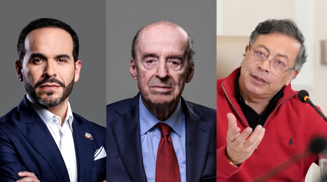Abelardo de la Espriella, Álvaro Leyva y Gustavo Petro.