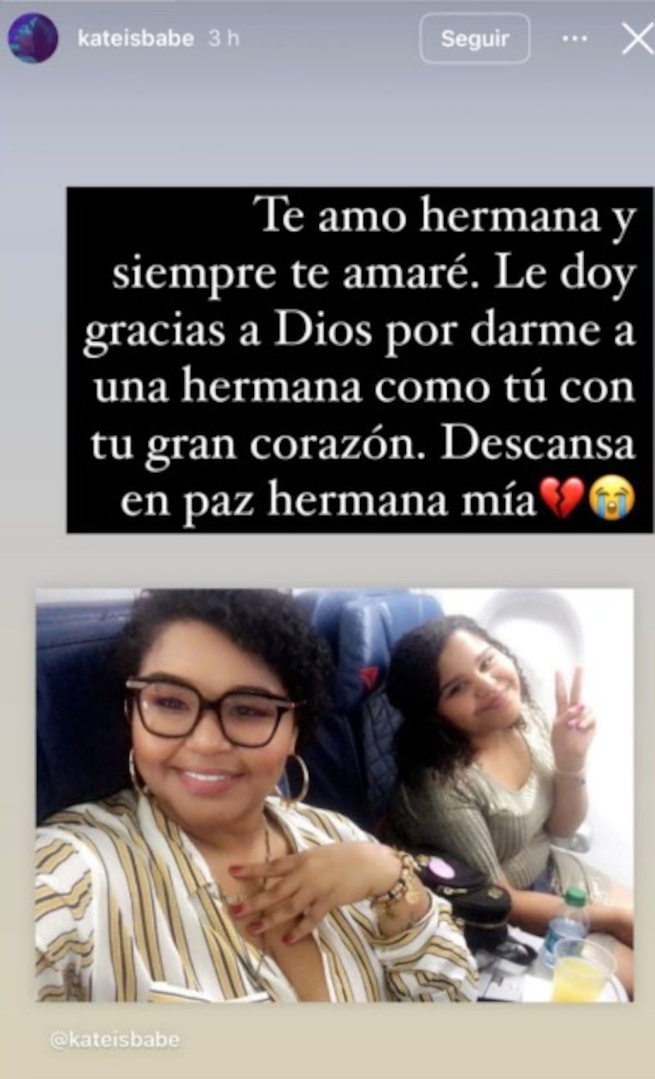 Kathyan, hermana menor de la influencer "Killadamente", confirmó su muerte vía stories en Instagram