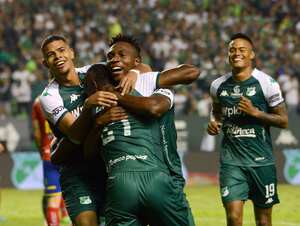 Futbol: Deportivo Cali 4 Pasto 0, Copa BetPlay, estadio Palmáseca. Goles de Teo, Chino Sandoval, Arroyo. Foto José L Guzmán. El País. Sept 3-23
