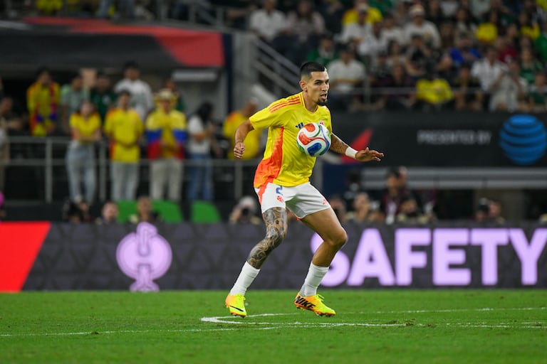 Imagen del partido amistoso entre Colombia y México, en los Estados Unidos.