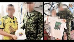 Estas son las camisetas y gorras que está regalando el Ejército en el Catatumbo a los afectados por la violencia. Se compraron con los dineros de la conmoción interior.