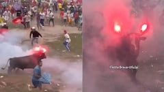 Maltrato animal en corraleja en Sabanalarga.