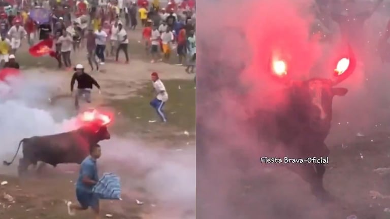 Maltrato animal en corraleja en Sabanalarga.