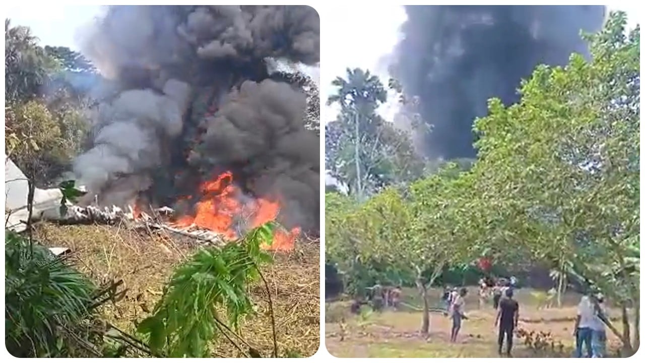Accidente avión Hércules en Puerto Leguízamo, Putumayo.