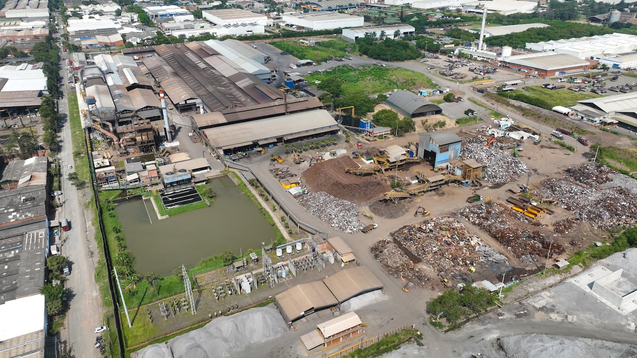 Vista aérea de la planta de Sidoc en Yumbo, Valle. Foto: Cortesía Sidoc.