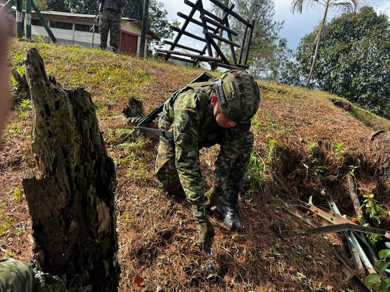 Instalaciones de la escuela de la vereda La Palma, corregimiento de Ortega, donde 25 niños asisten diariamente a clases y permanecen durante su jornada escolar.