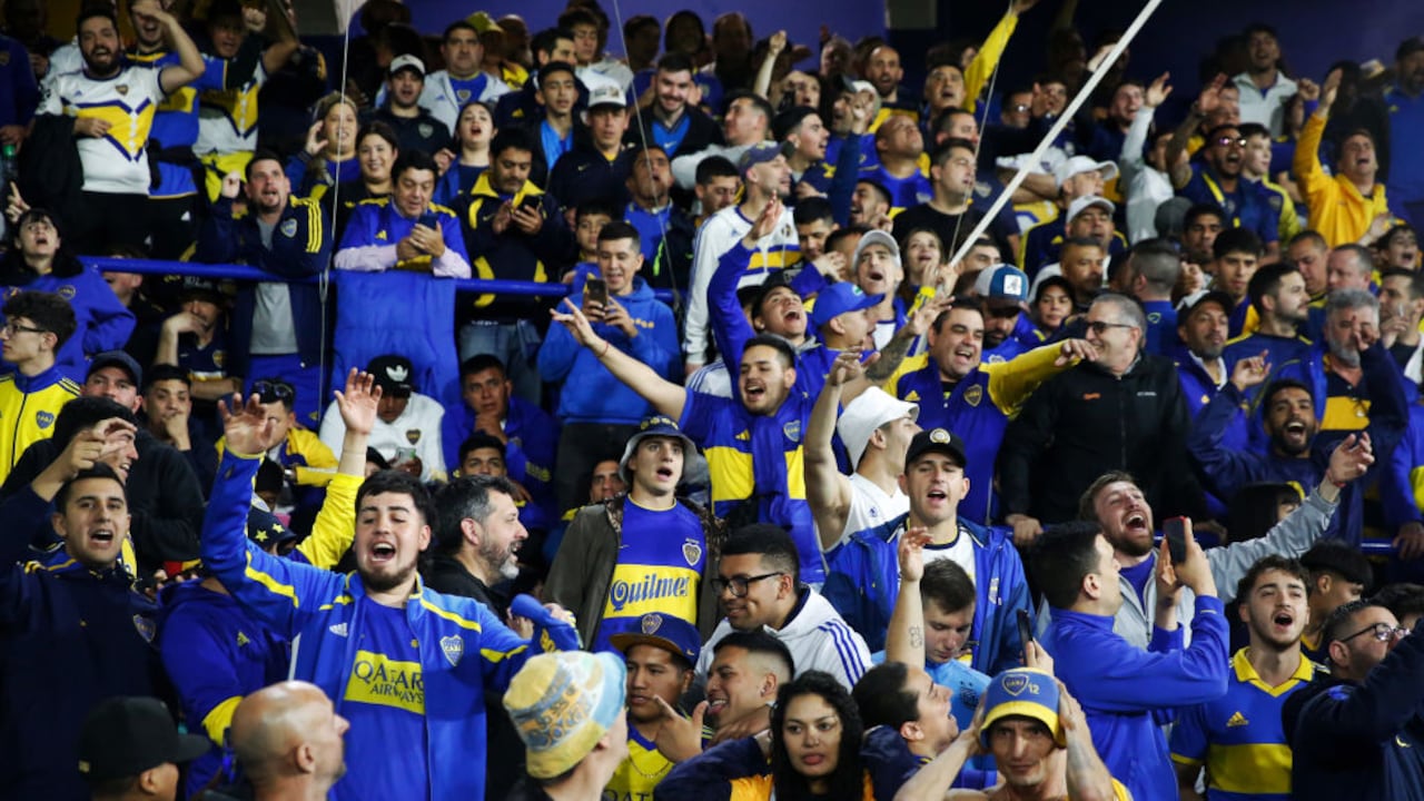 Hinchas de Boca Juniors en la semifinal contra Palmeiras.