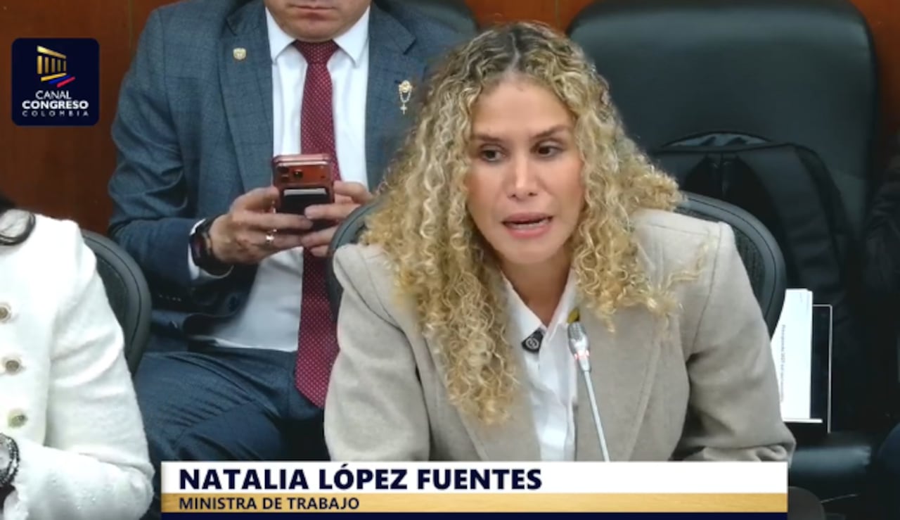 Natalia López, ministra de Trabajo, en Comisión Séptima