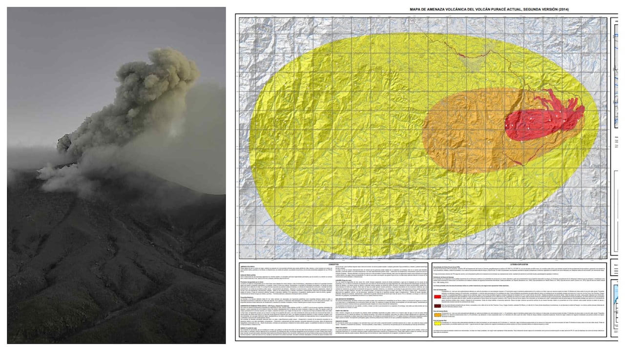 Evacuación preventiva en Puracé: autoridades ordenan salida inmediata en zona de amenaza alta tras incremento de actividad volcánica.