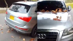 Según la denuncia, de este vehículo se bajaron dos personas, quienes emprendieron la huida hacia rumbo desconocido, cada uno por separado.