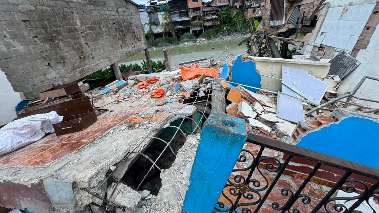Afectaciones del terremoto en Istmina, Chocó.
