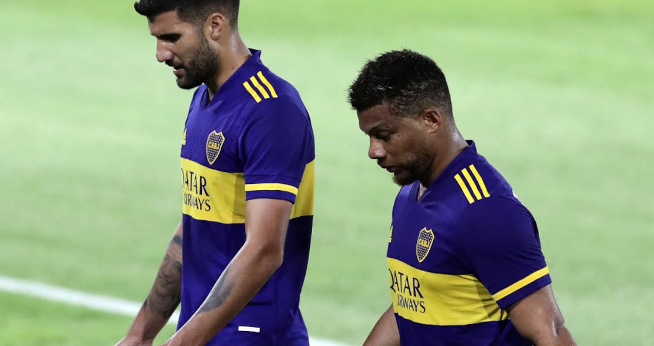 Frank Fabra, tras la derrota de Boca sobre Talleres. Foto: AFP