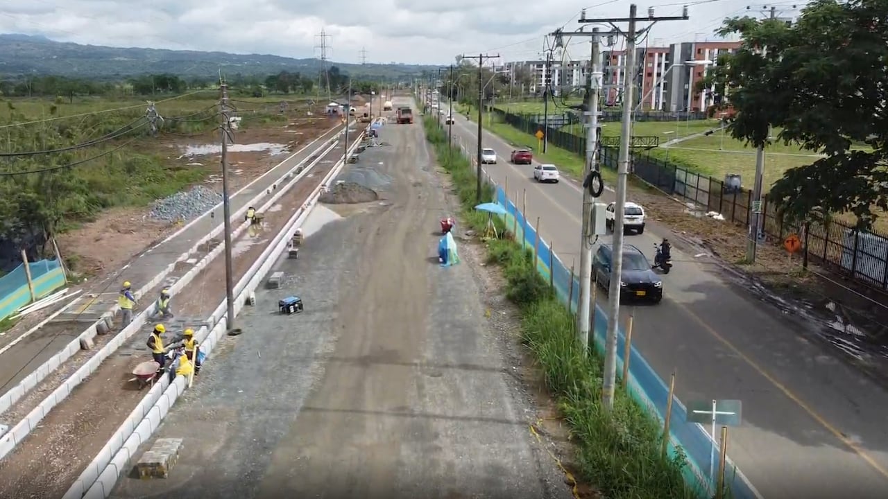 Segunda calzada de la Avenida Cañasgordas alcanza 27% de ejecución y supera el cronograma previsto