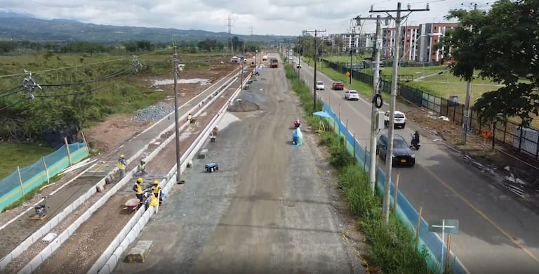 Segunda calzada de la Avenida Cañasgordas alcanza 27% de ejecución y supera el cronograma previsto