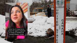 La joven tuvo que pasar momentos difíciles producto de su intento de ingreso a los Estados Unidos de manera irregular. (Photo by Lars Hagberg / AFP)
