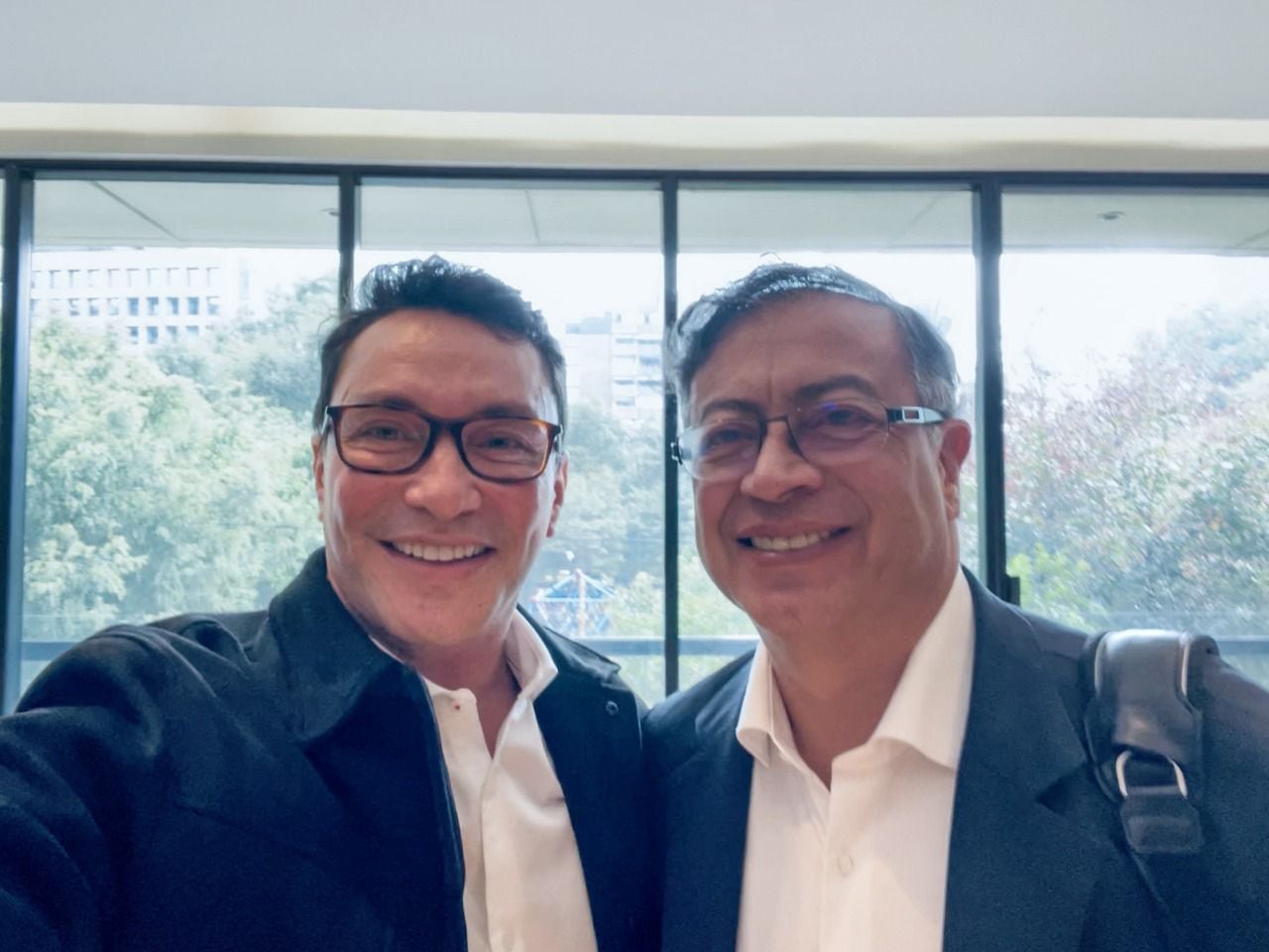 Carlos Caicedo y Gustavo Petro, reunidos en Bogotá.