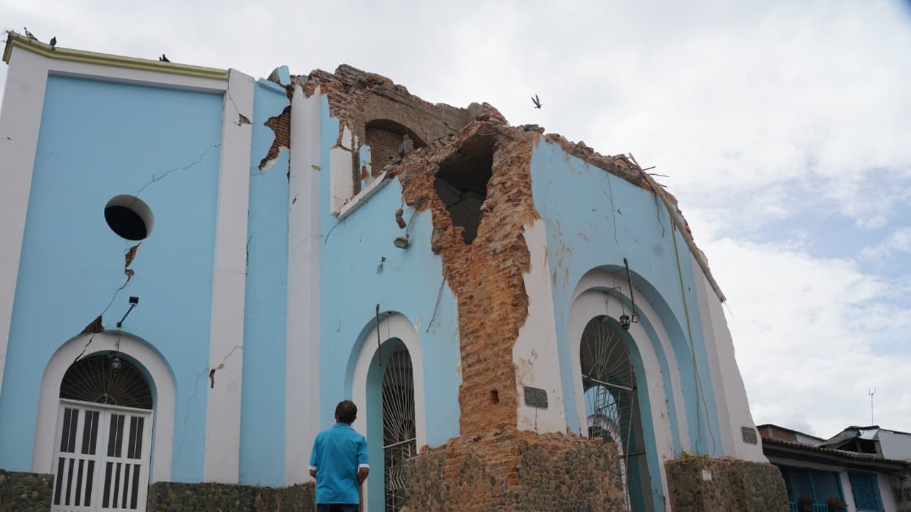 La Parroquia Nuestra Señora del Perpetuo Socorro hace parte de los templos del Valle del Cauca afectados por el terremoto del 10 de agosto