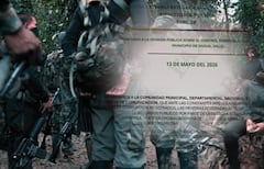 El documento, atribuido a la columna Jaime Martínez de las disidencias de las Farc.