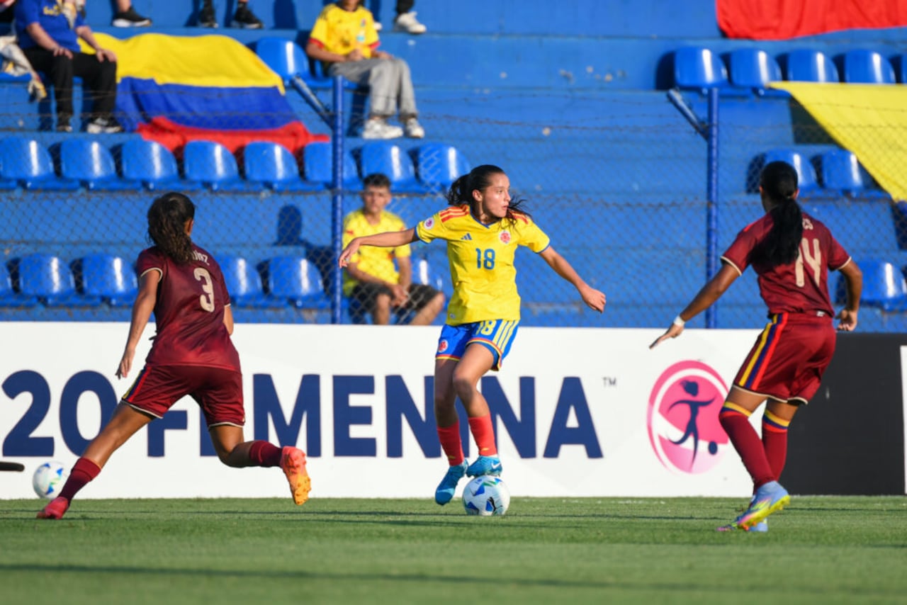 Imagen del partido entre Colombia y Venezuela por la fecha 3 del Grupo A del Sudamericano Femenino Sub-20 2026.