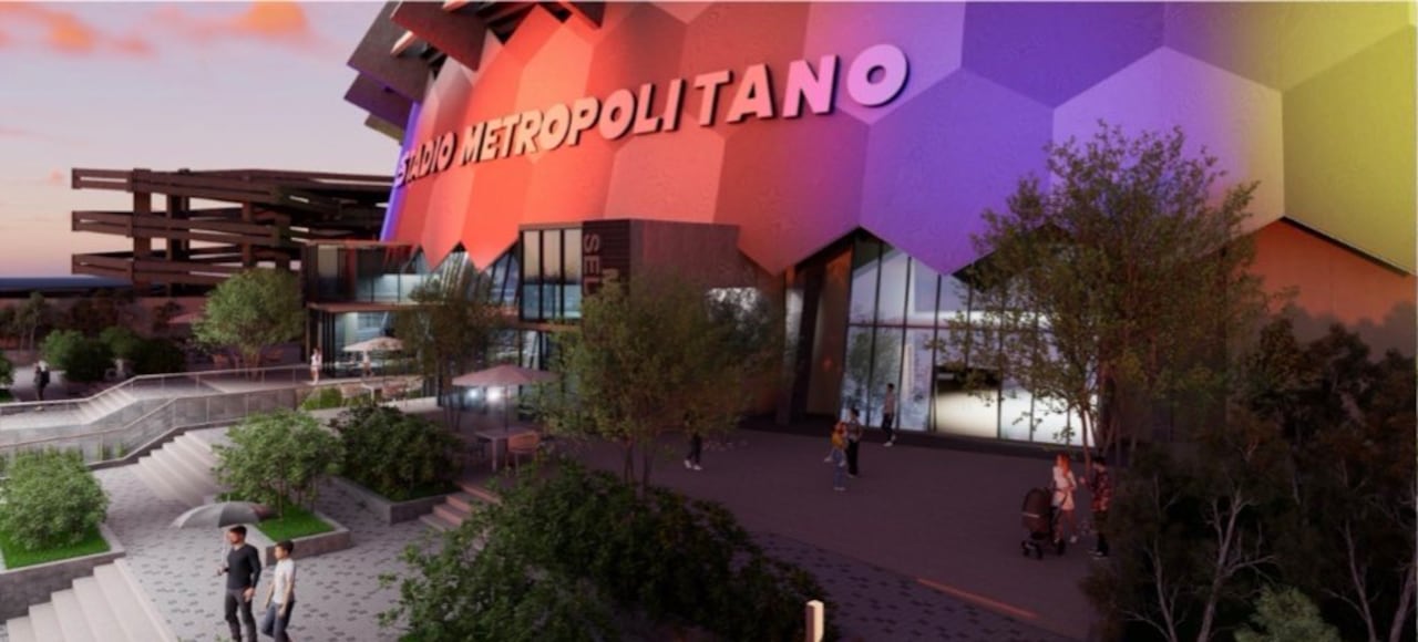 Imagen de referencia sobre cómo quedará el estadio Estadio Metropolitano Roberto Meléndez de la ciudad de Barranquilla.