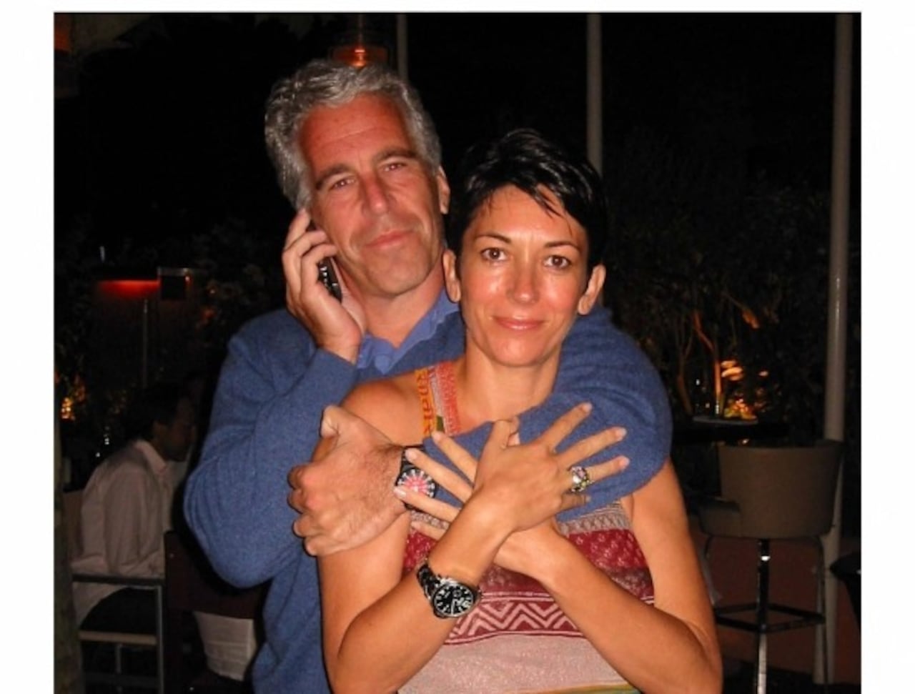 Ghislaine Maxwell junto a Jeffrey Epstein.