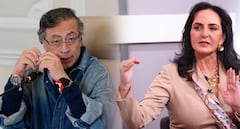 María Fernanda Cabal y Gustavo Petro