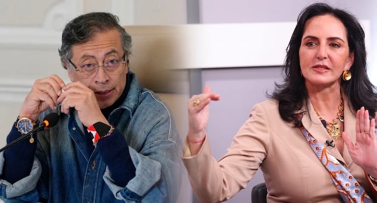 María Fernanda Cabal y Gustavo Petro