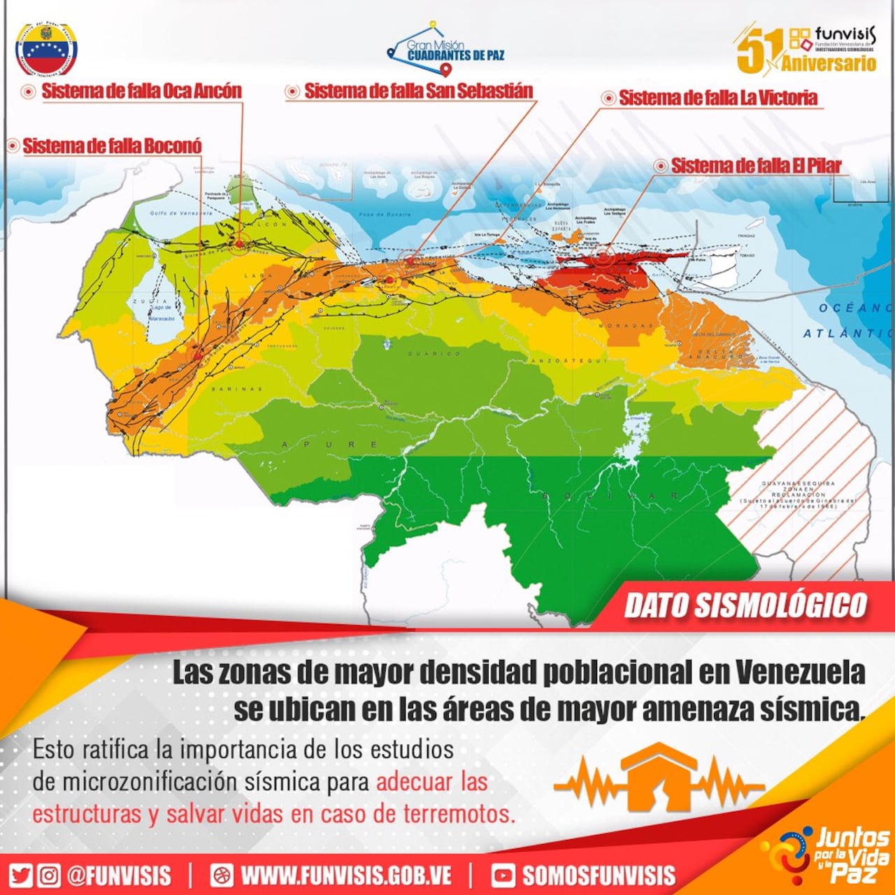 La intensidad sísmica puede afectar con fuerza a las zonas densamente pobladas.