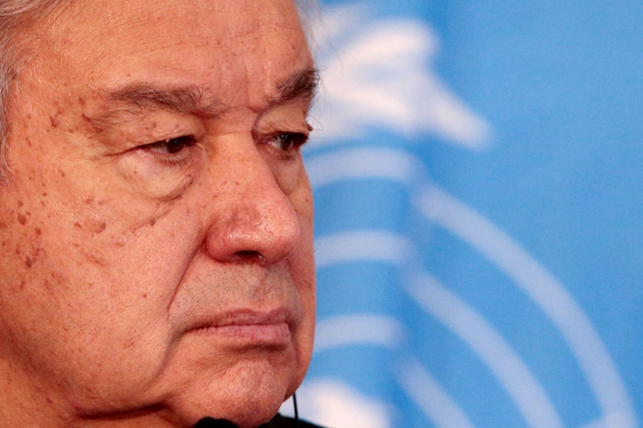 El secretario general de las Naciones Unidas, Antonio Guterres, en Viena (Austria), el 11 de mayo de 2022. (Foto de Alex HALADA / AFP)