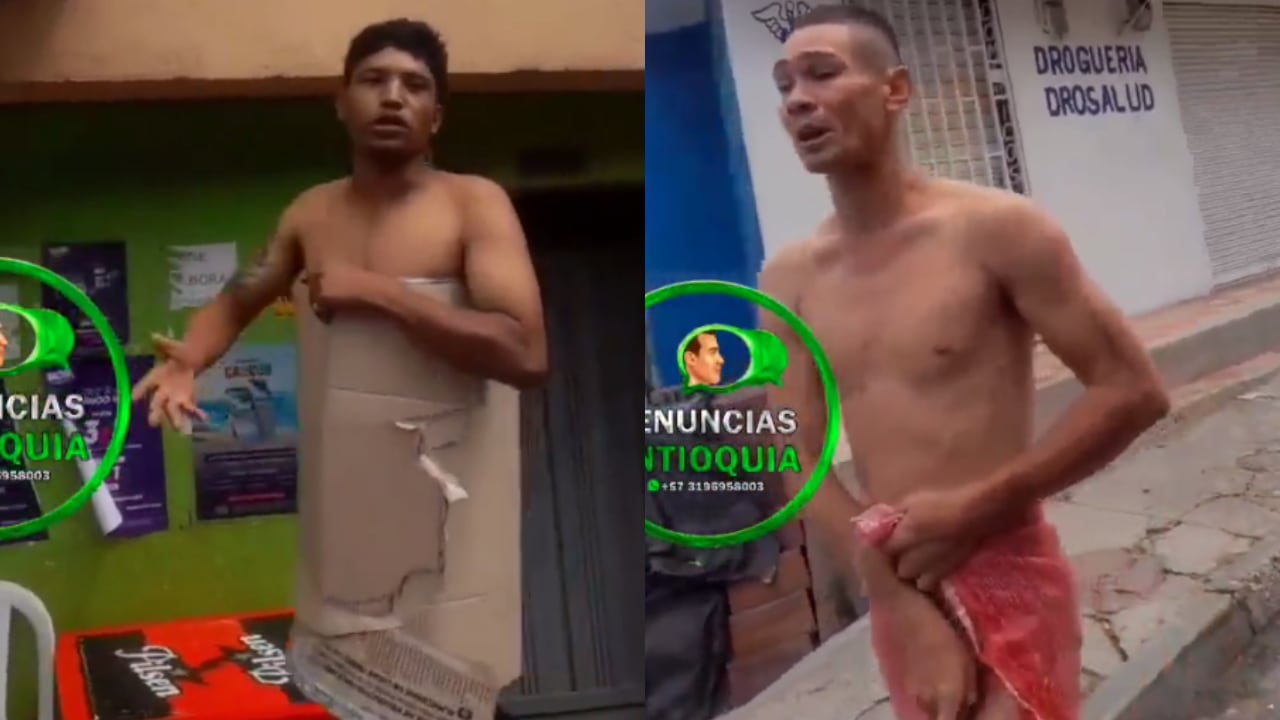 Al parecer, los sujetos fueron cogidos por la comunidad cuando realizaban un hurto.