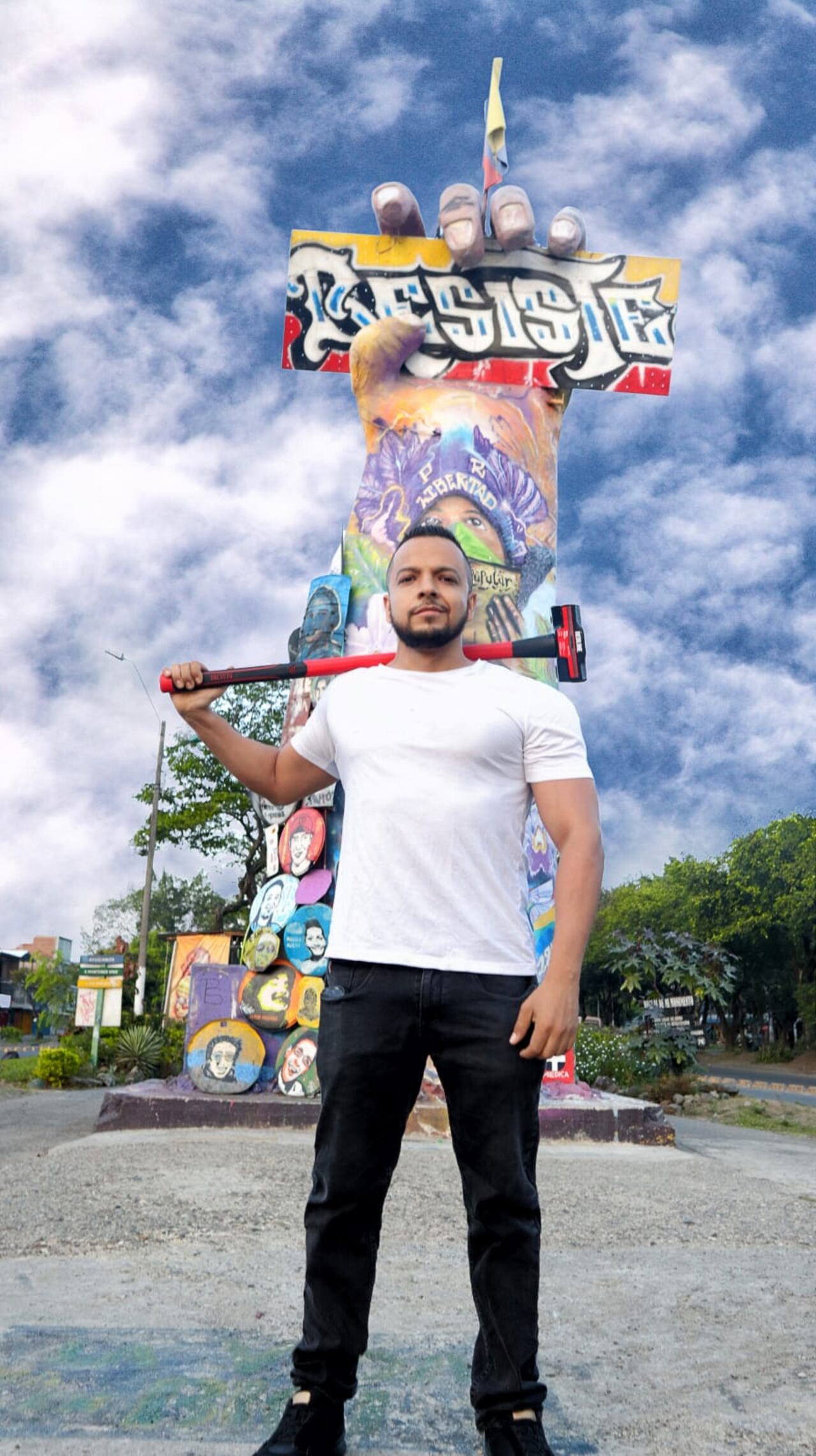 Esta es la polémica foto que el candidato al Concejo compartió por medio de sus redes sociales.