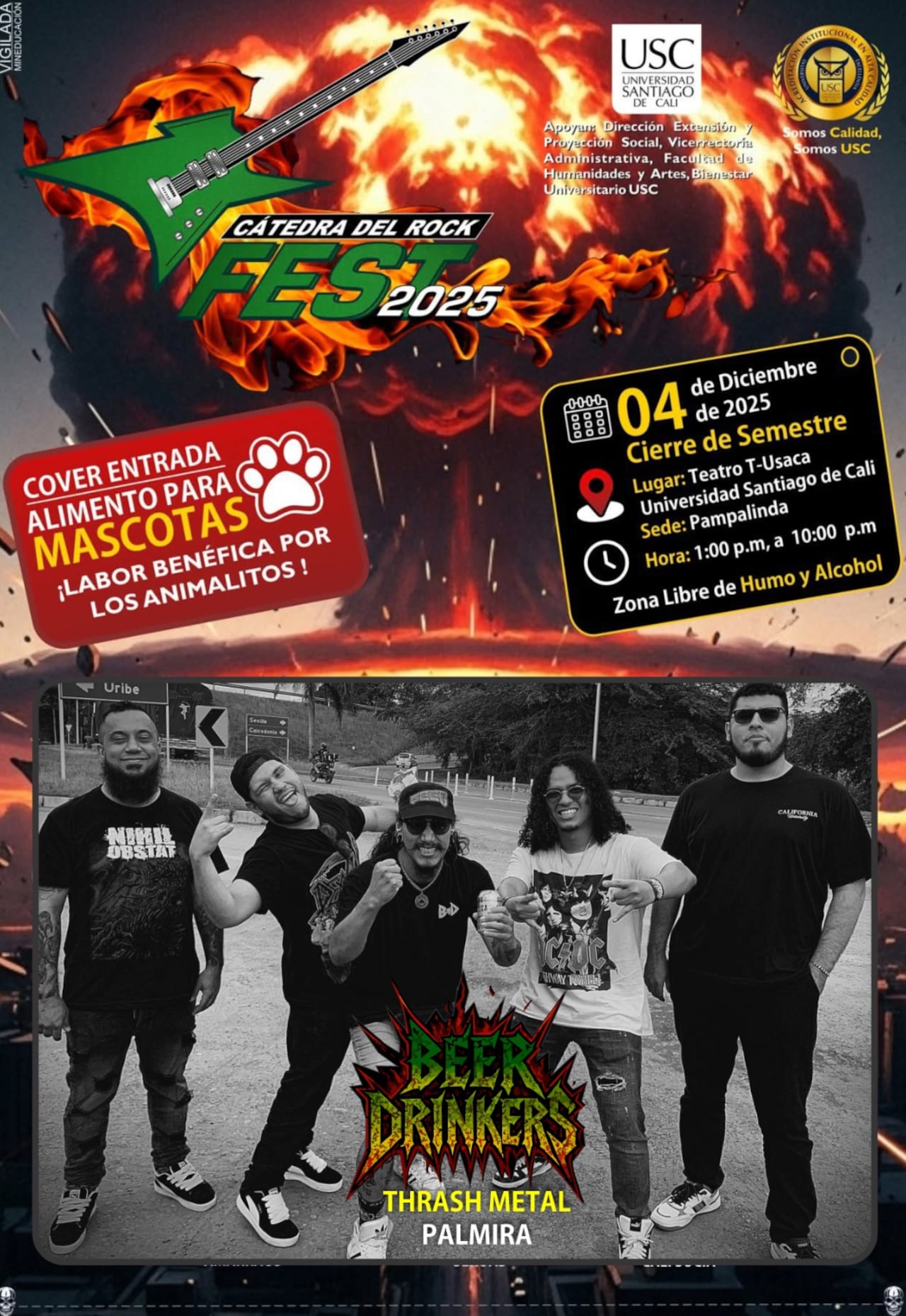 Los live sessions de la Cátedra de Rock seleccionan cada año a las bandas del festival.