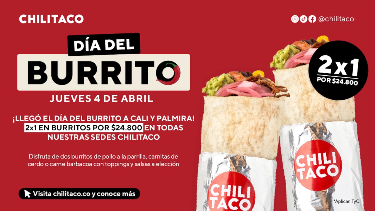 Disfrute de esta promoción el próximo 4 de abril en todas las sedes de Chilitaco.