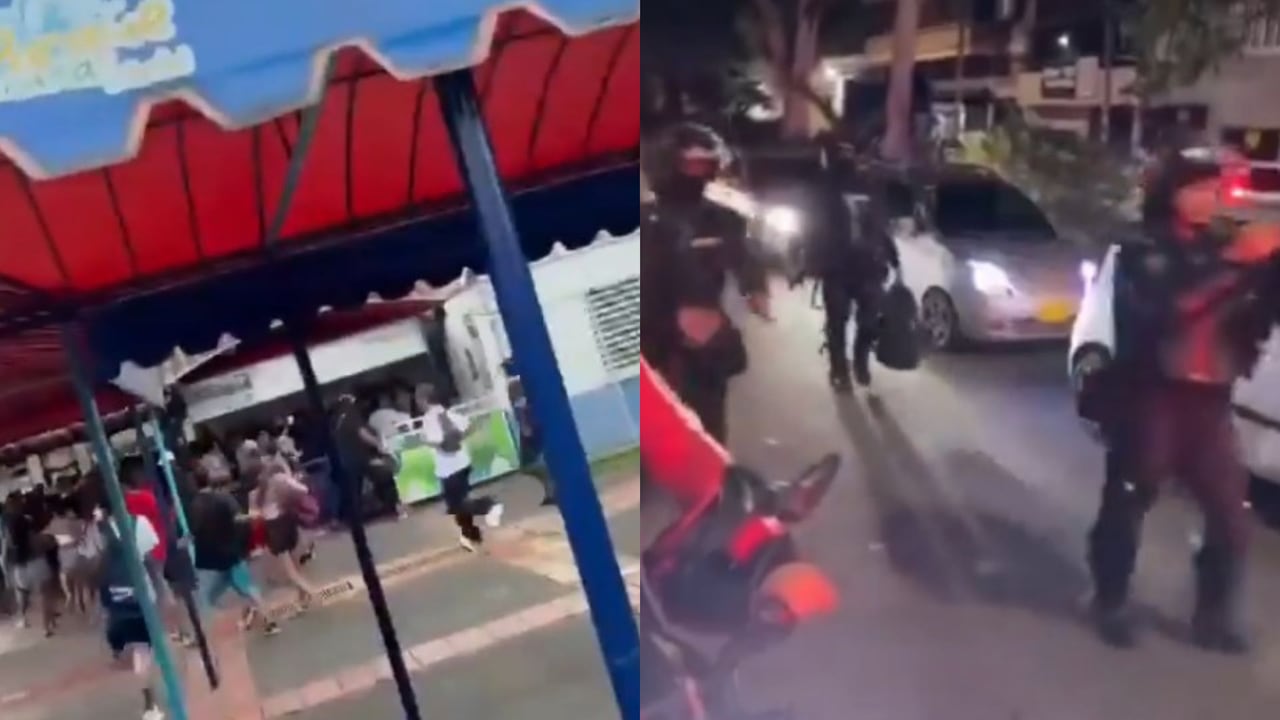 Momentos de tensión se vivieron en las afueras del Acuaparque de la Caña durante el evento nocturno.