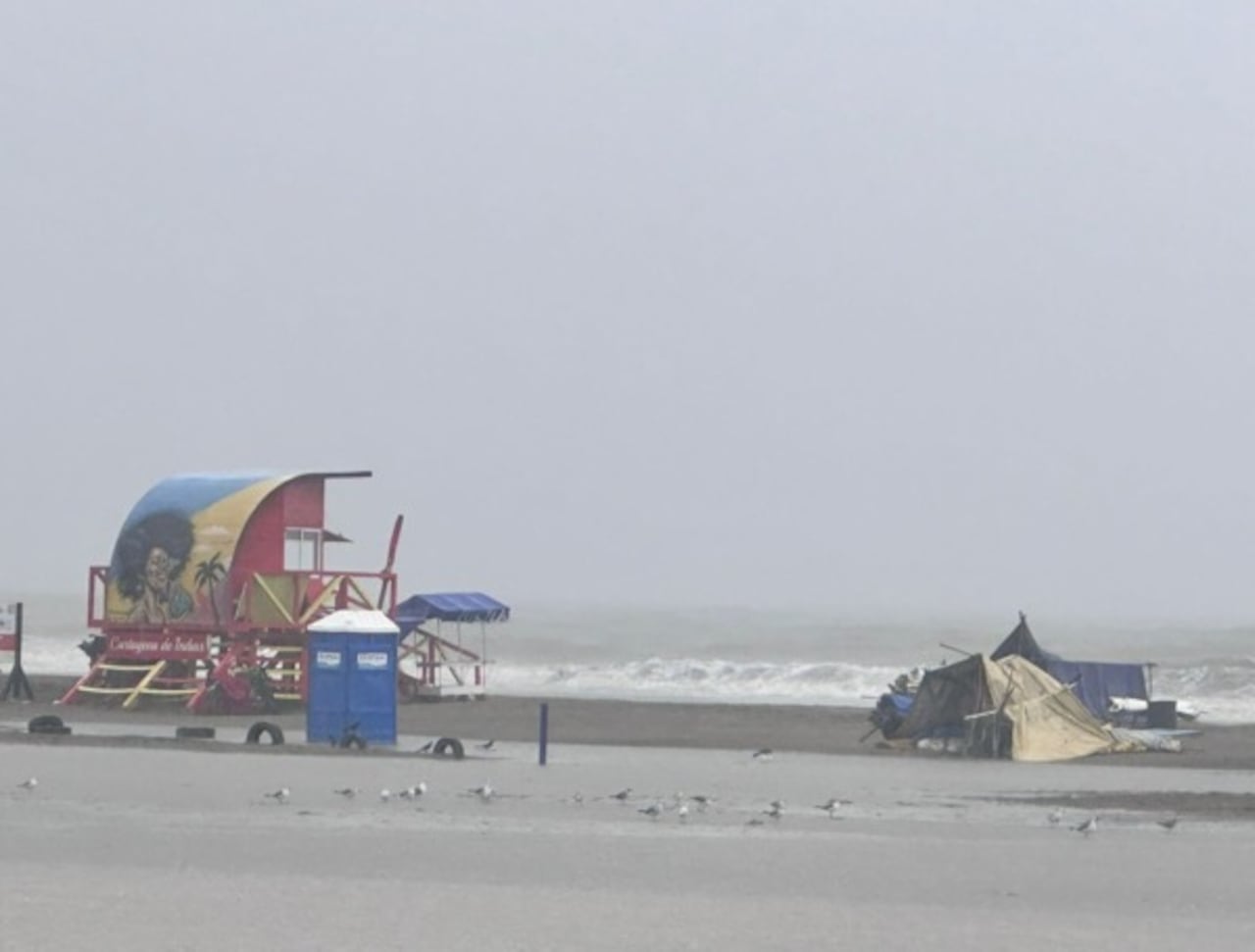 Así vivió Cartagena el inusual fenómeno climático.