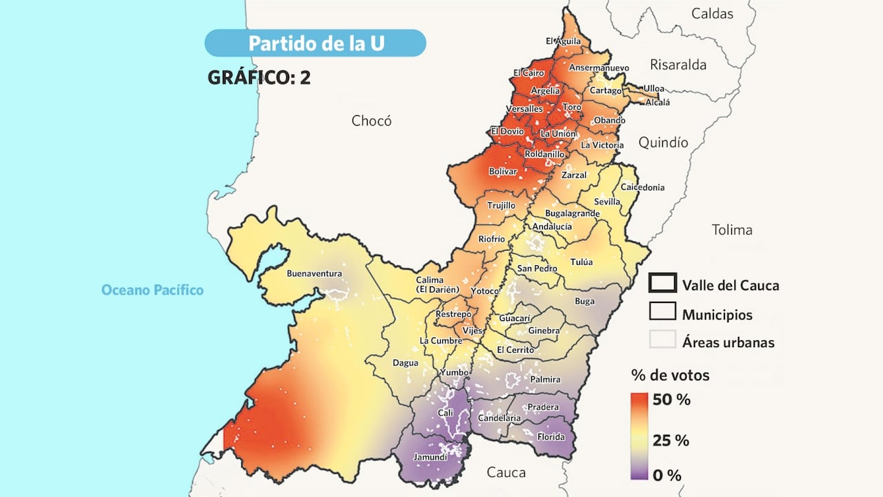 Gráficos mapas de calor en el Valle del Cauca