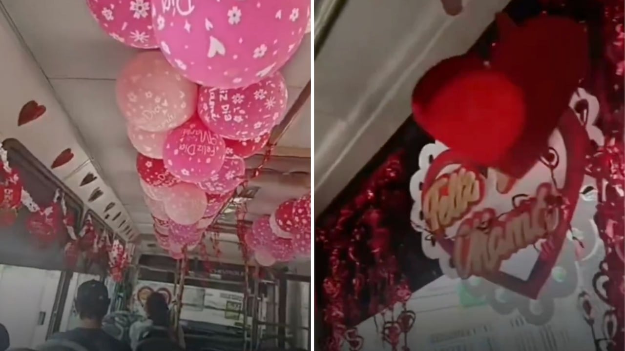 La decoración del bus sacó cientos de sonrisas a las mamás que se subieron en él.